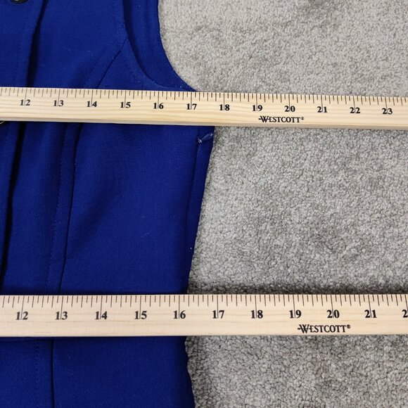Talbots Women's Bodycon Wool Midi Dress Size 8 Blue Business Casual Old Money - Picture 8 of 9